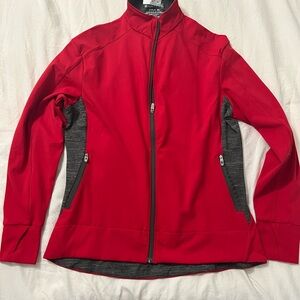 Augusta Sportswear High Five track jacket size girls xl red/ athletic wear